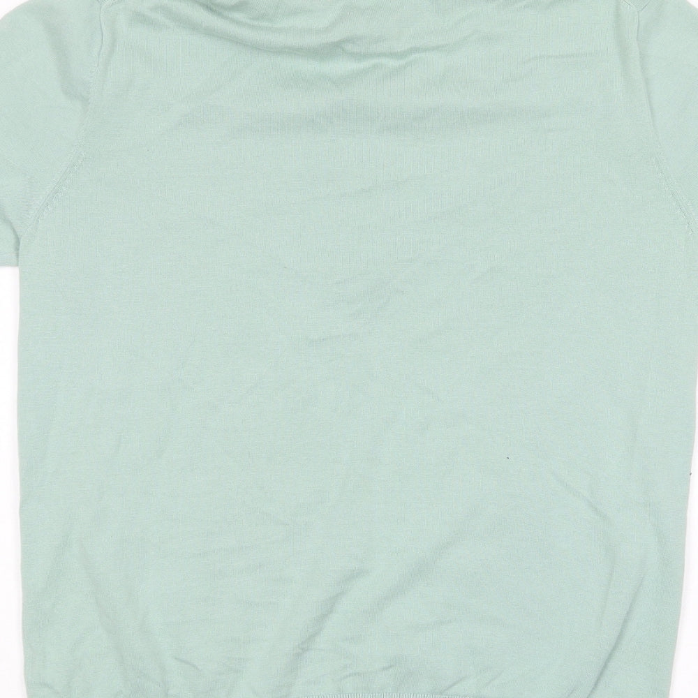 Paul Smith Mens Green Cotton Polo Size M Collared Pullover