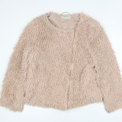Peacocks Womens Pink Jacket Size 14 Zip