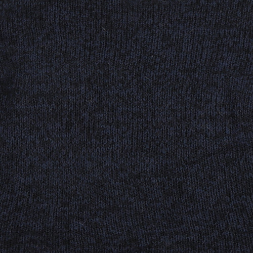 JUNAROSE Womens Blue Round Neck Acrylic Pullover Jumper Size M