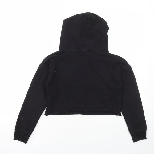 Blue Zoo Girls Black Polyester Pullover Hoodie Size 10-11 Years Pullover - Unique