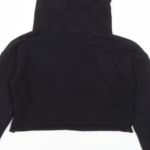 Blue Zoo Girls Black Polyester Pullover Hoodie Size 10-11 Years Pullover - Unique