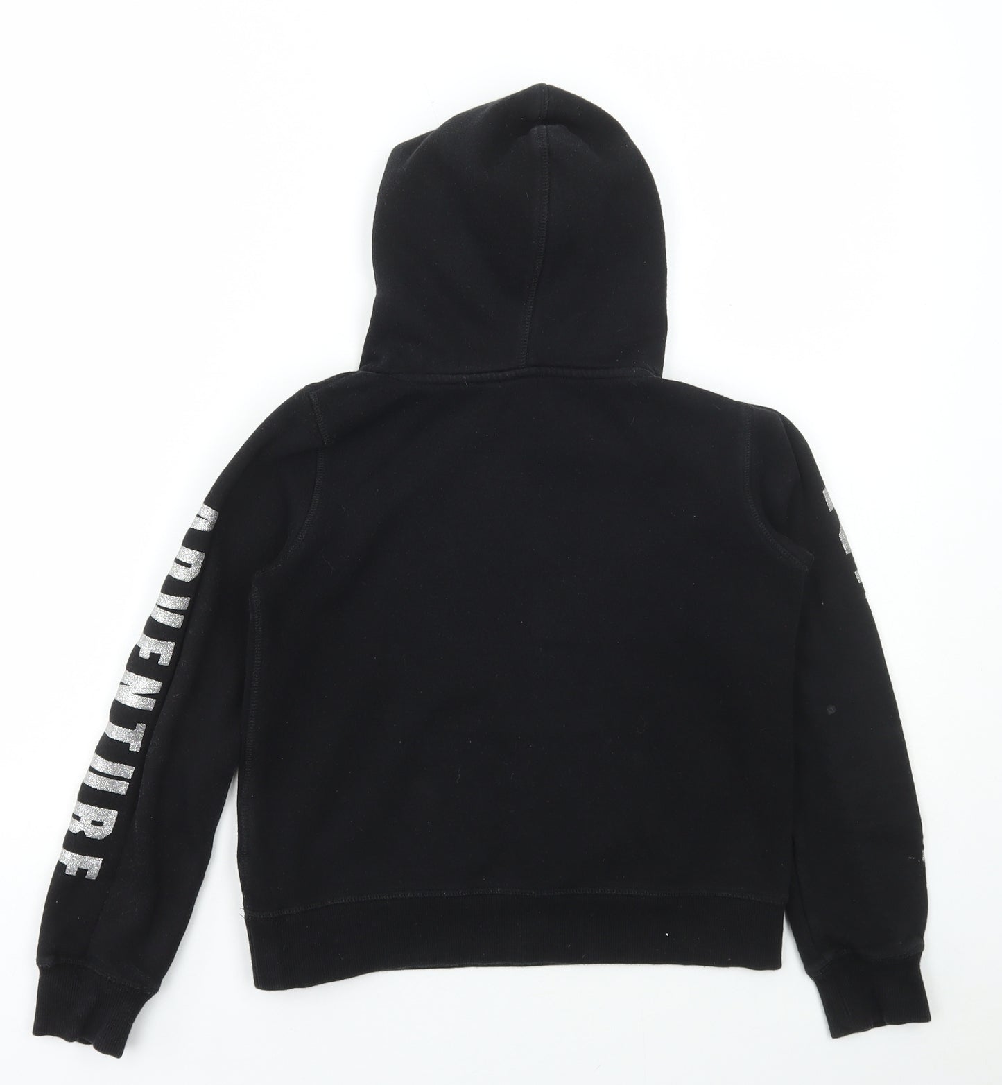 H&M Girls Black Cotton Pullover Hoodie Size 11-12 Years Pullover - 58