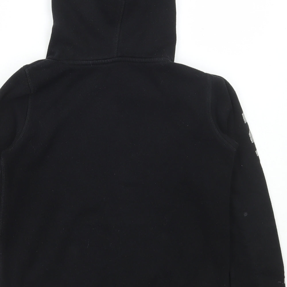 H&M Girls Black Cotton Pullover Hoodie Size 11-12 Years Pullover - 58