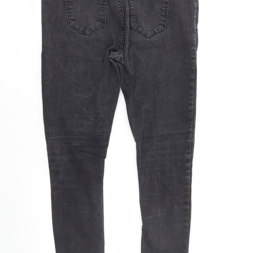 JKA Mens Black Cotton Skinny Jeans Size 30 in L29 in Regular Zip