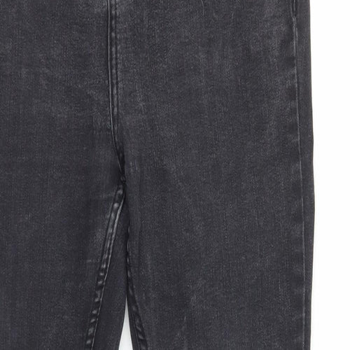 JKA Mens Black Cotton Skinny Jeans Size 30 in L29 in Regular Zip