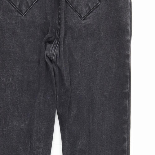 JKA Mens Black Cotton Skinny Jeans Size 30 in L29 in Regular Zip