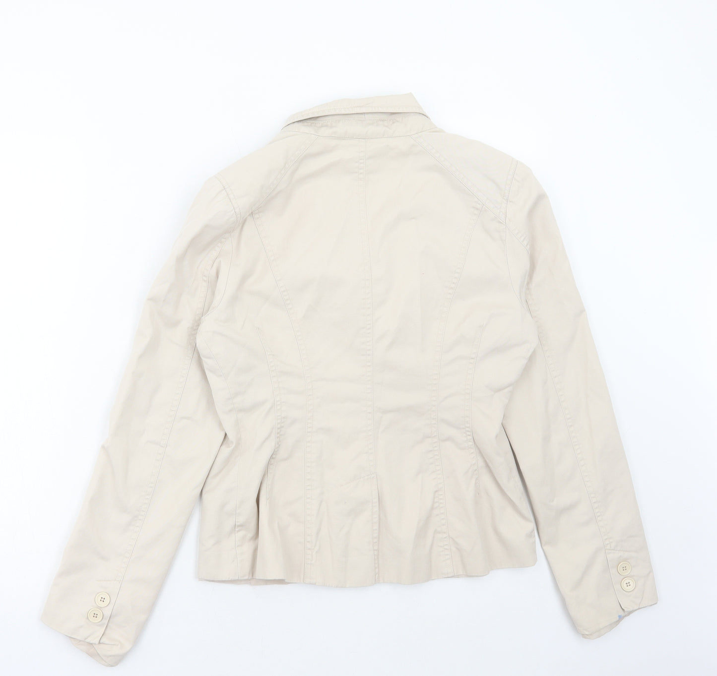 Atmosphere Womens Beige Jacket Blazer Size 10 Button