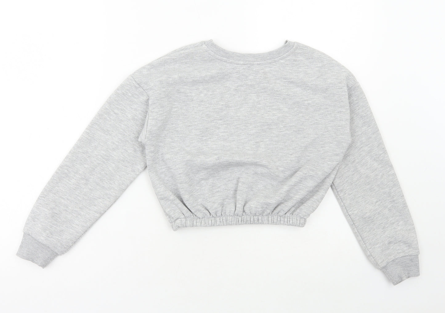 MISS EVIE Girls Grey Polyester Pullover Sweatshirt Size 9-10 Years Pullover - San Diego