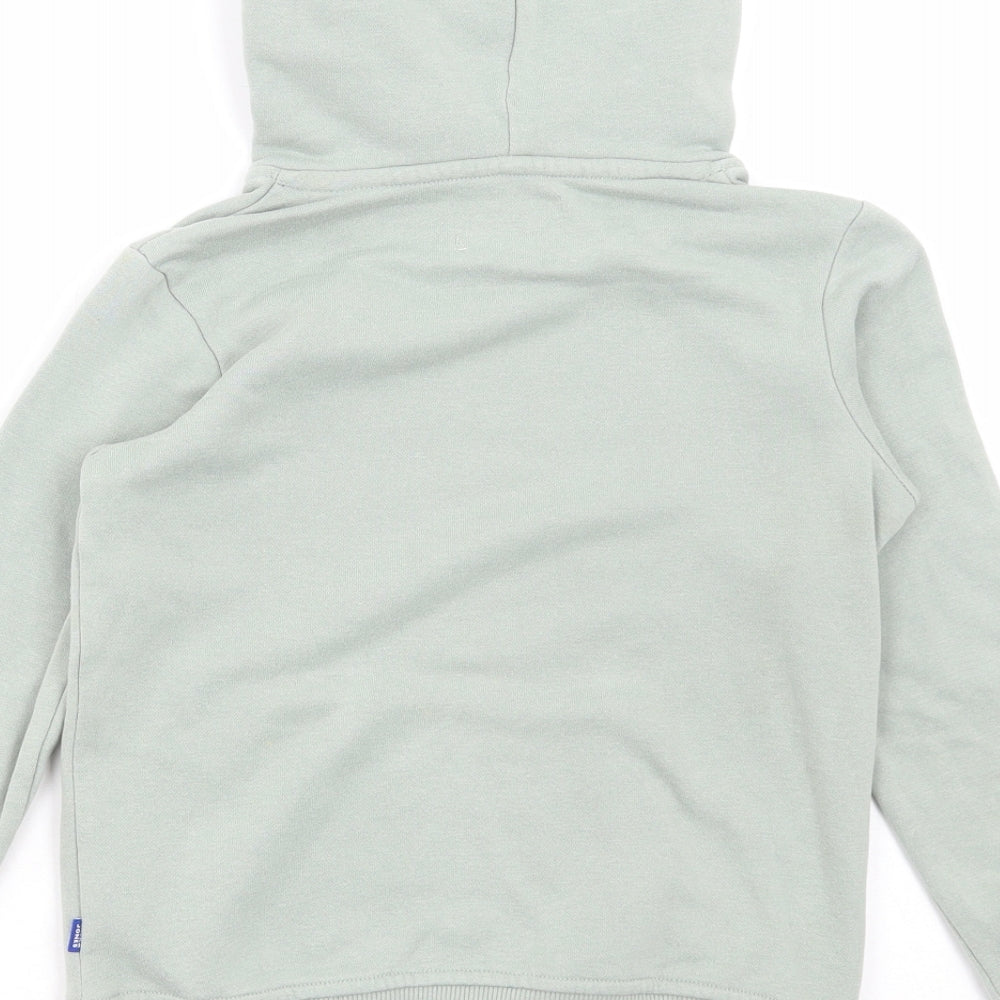 JACK & JONES Boys Green Cotton Pullover Hoodie Size 8-9 Years Pullover