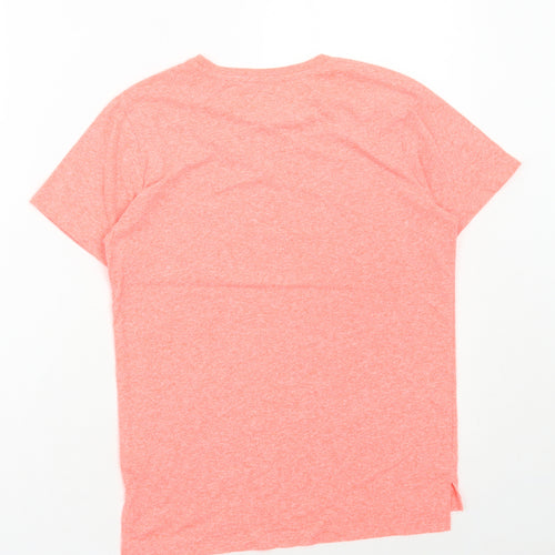 NEXT Boys Orange Polyester Basic T-Shirt Size 10 Years Round Neck Pullover