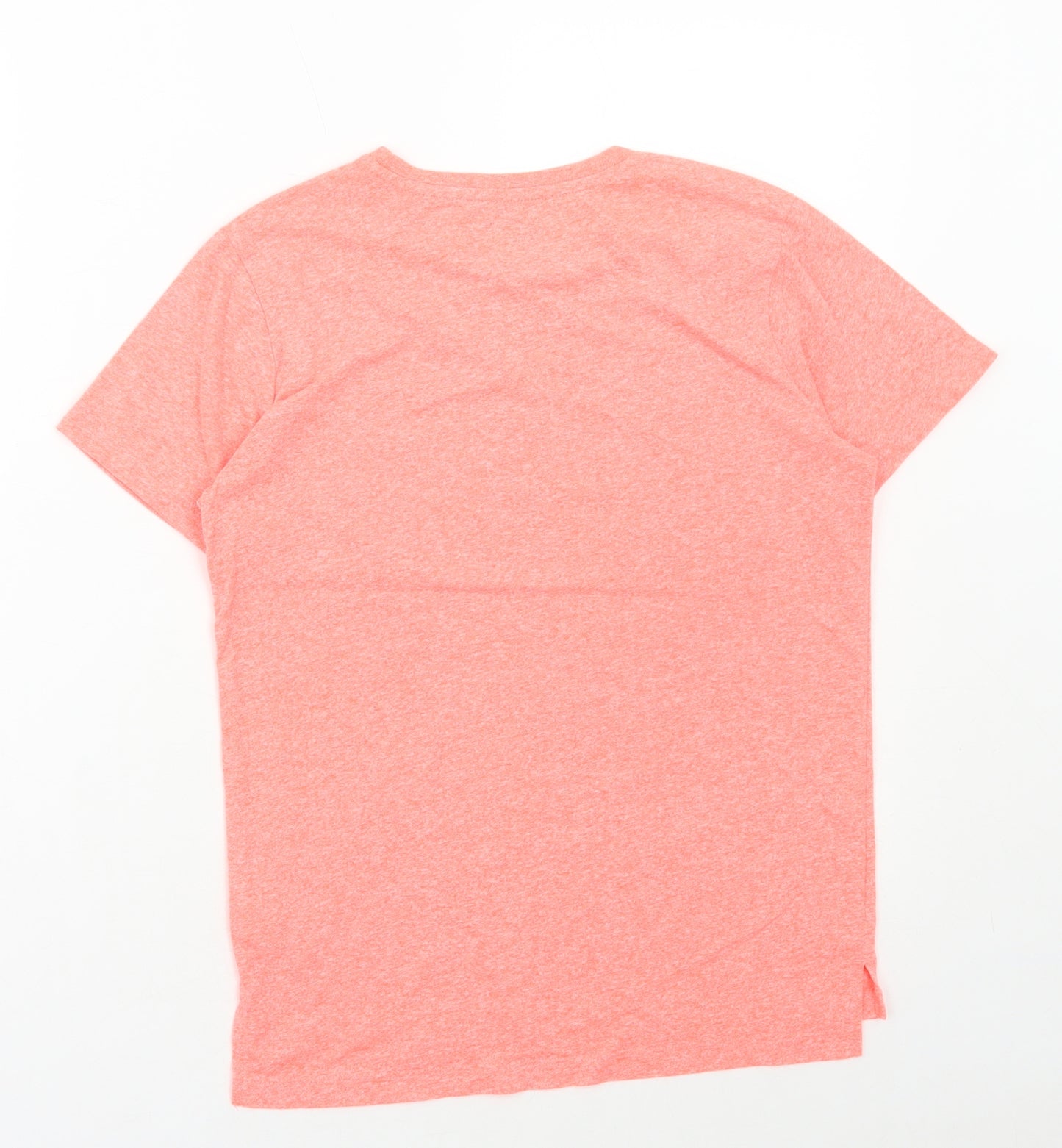 NEXT Boys Orange Polyester Basic T-Shirt Size 10 Years Round Neck Pullover