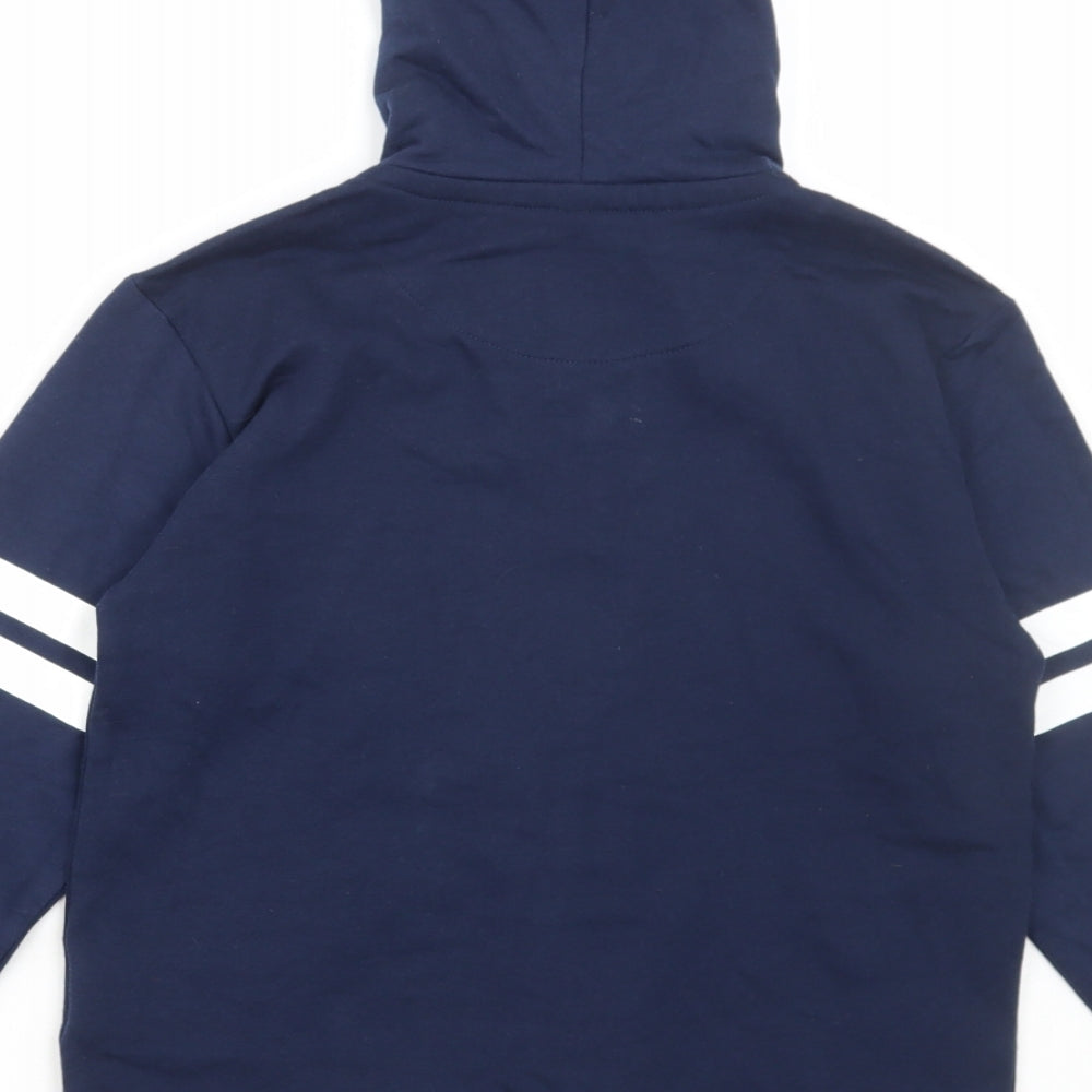 Nuku Tavake Boys Blue Cotton Full Zip Hoodie Size 8 Years Zip