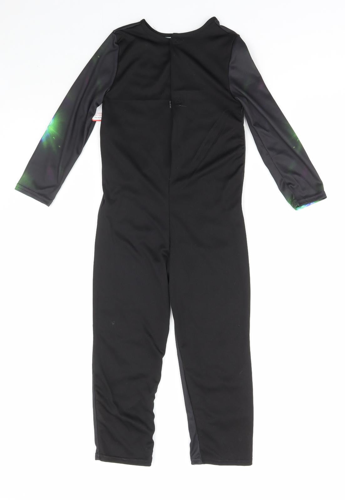 Dunnes Stores Boys Multicoloured Solid Polyester One Piece Size 5-6 Years Hook & Loop - Skeleton Fancy Dress