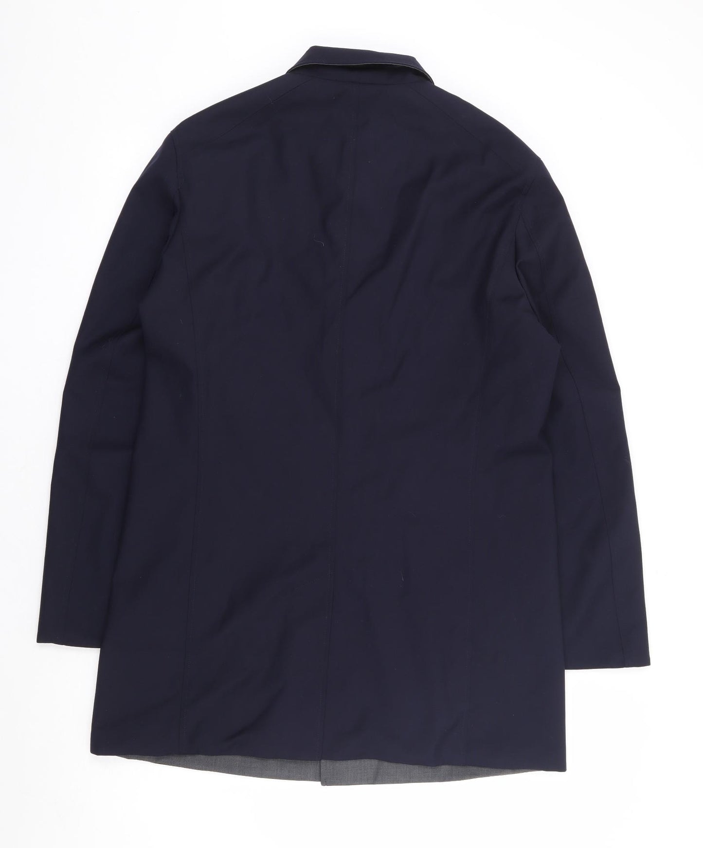 Guards London Mens Blue Overcoat Coat Size 40 Button