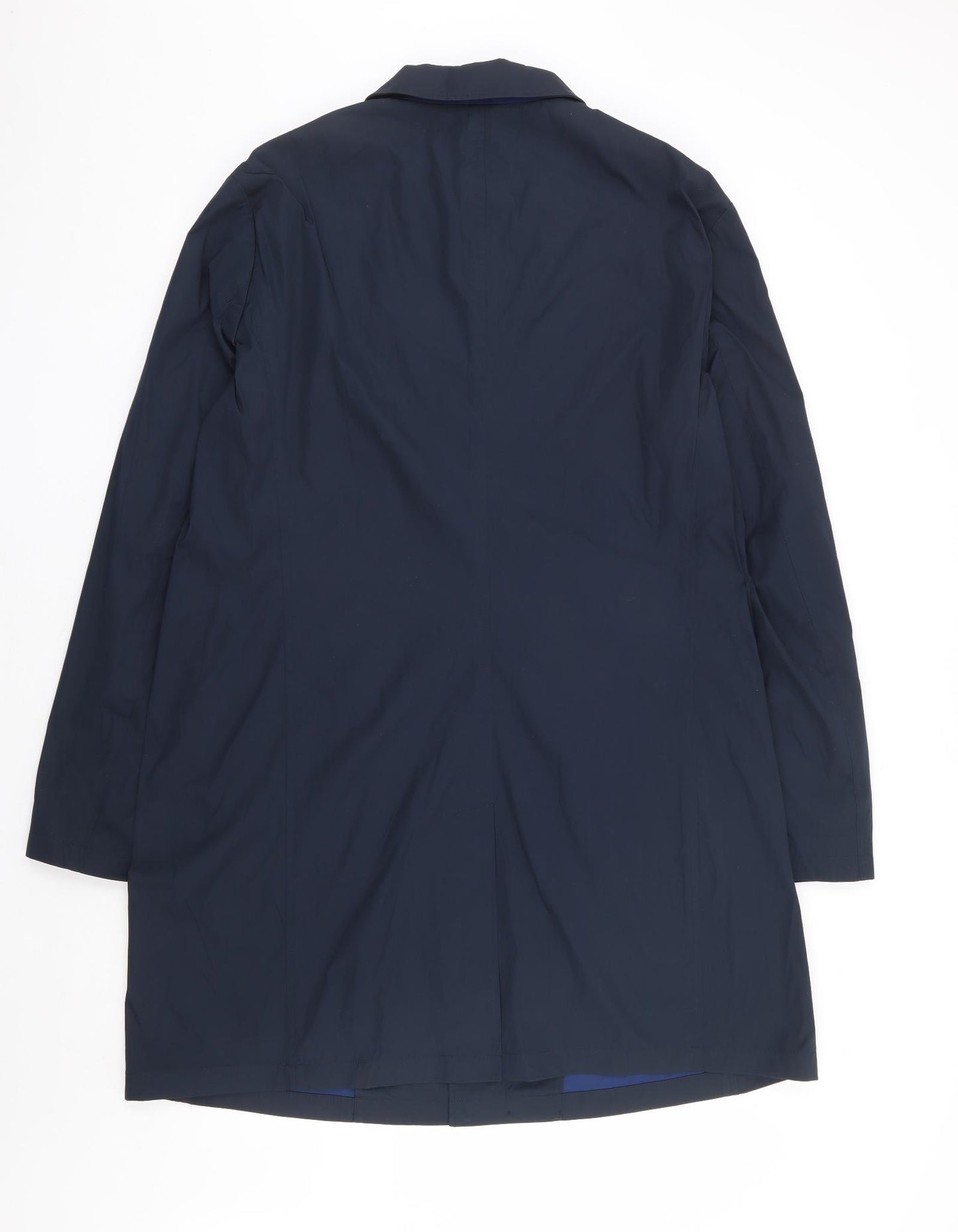 Guards London Mens Blue Overcoat Coat Size 46 Button