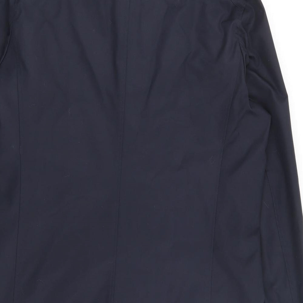 Guards London Mens Blue Overcoat Coat Size 38 Button