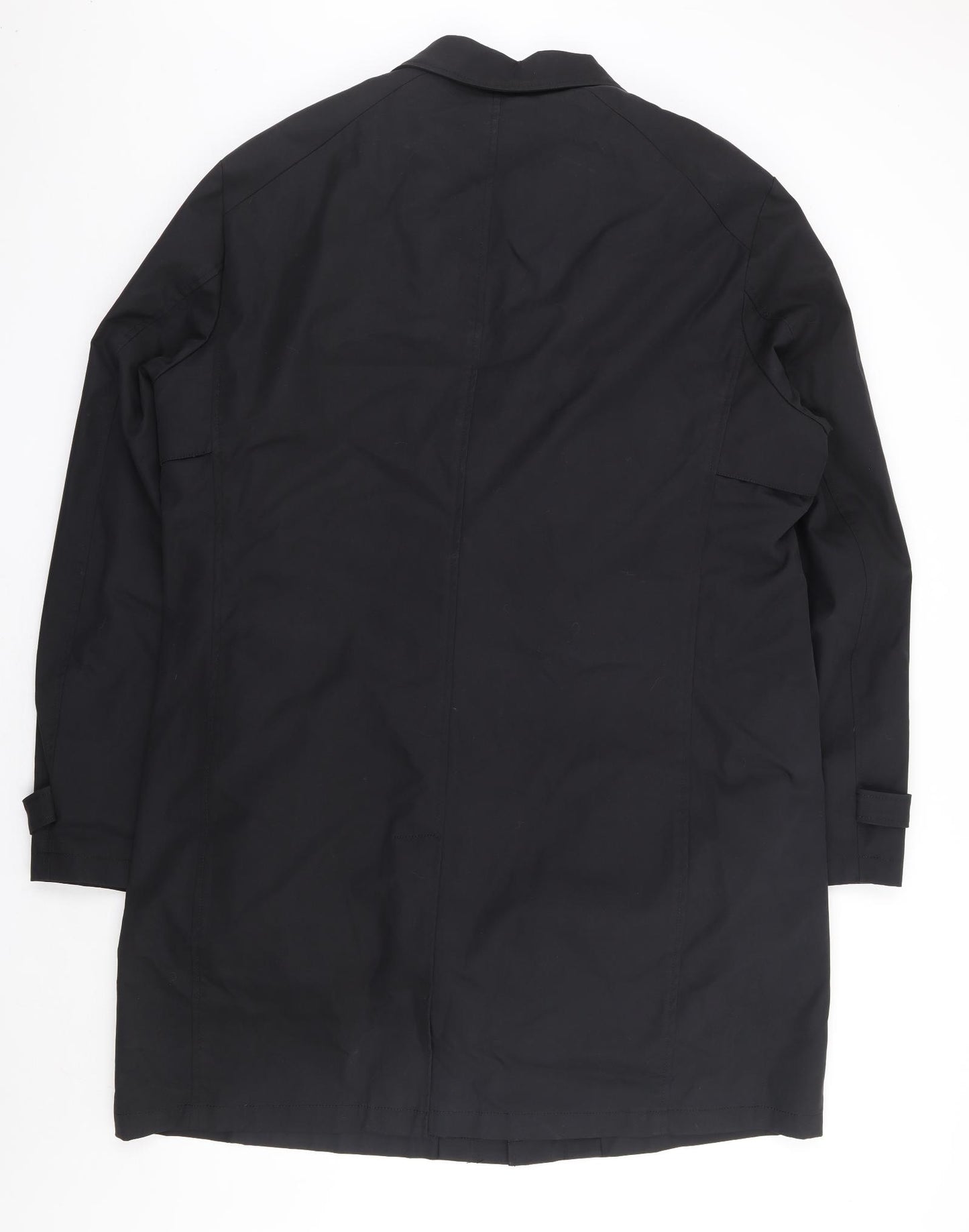 Guards London Mens Black Overcoat Coat Size 52 Button - Thinsulate Lining