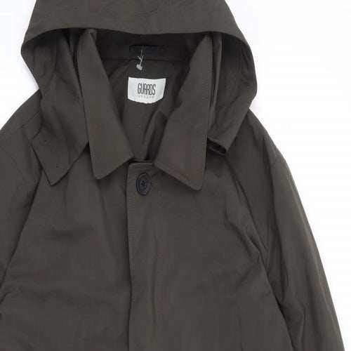 Guards London Mens Green Anorak Coat Size 46 Button
