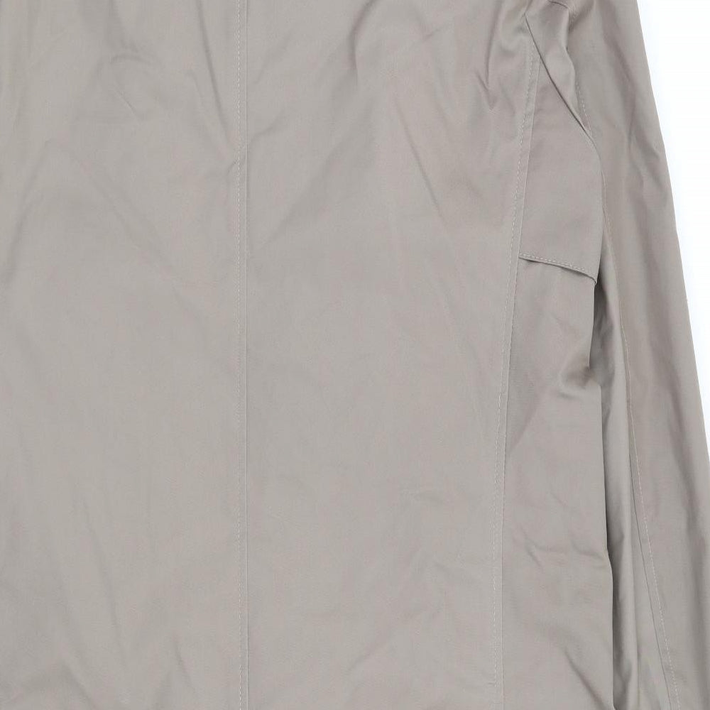 Guards London Mens Beige Overcoat Coat Size 42 Button - Thinsulate Lining