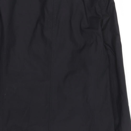 Guards London Mens Black Overcoat Coat Size 40 Button