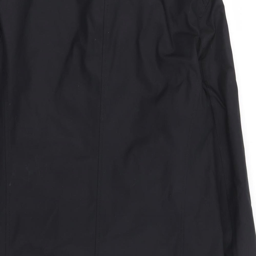 Guards London Mens Black Overcoat Coat Size 40 Button