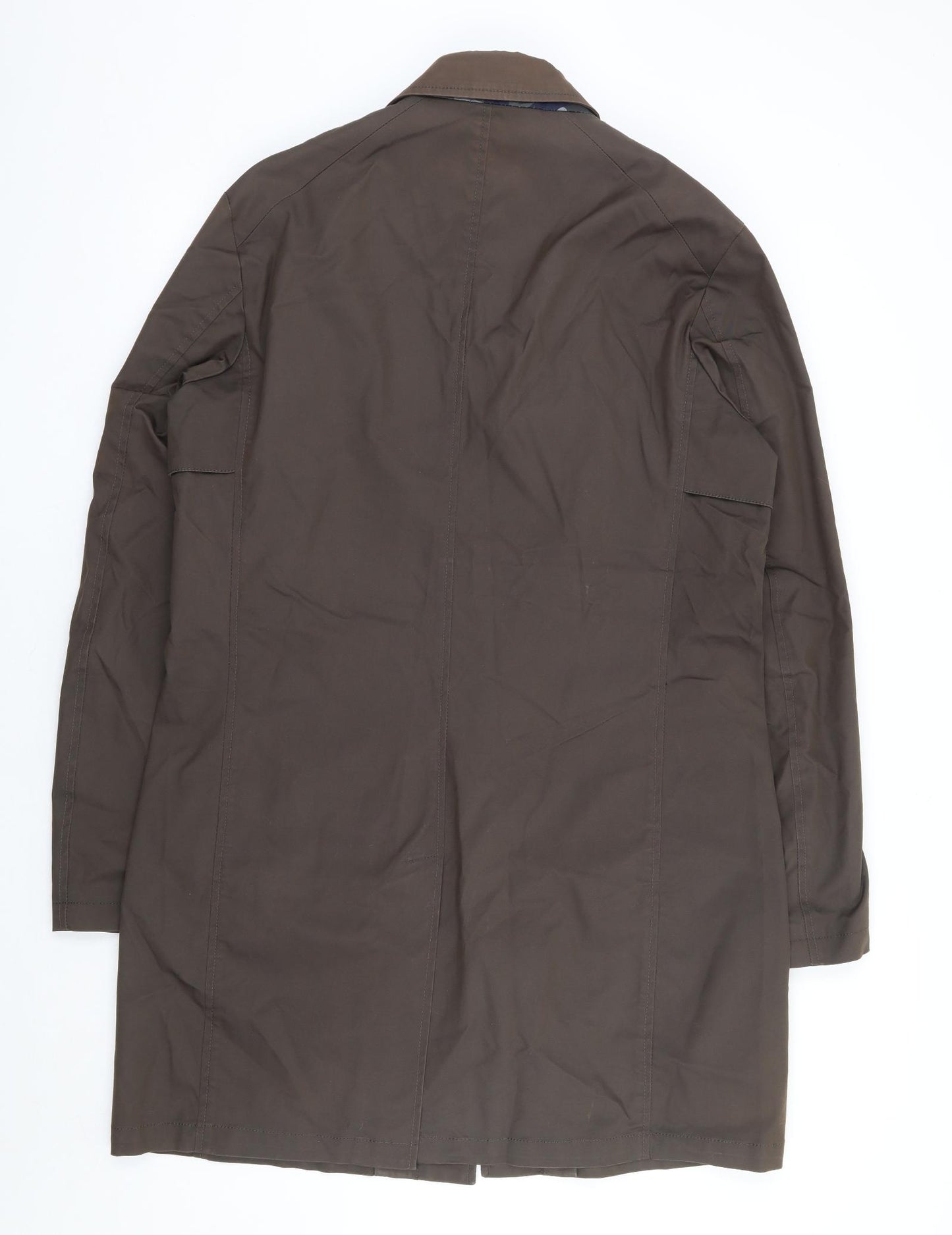 Guards London Mens Brown Overcoat Coat Size 42 Button