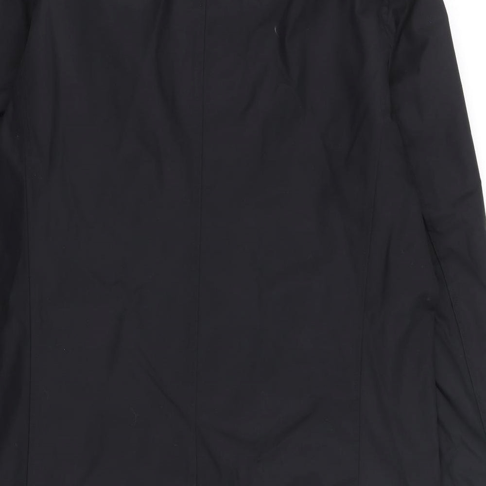 Guards London Mens Black Overcoat Coat Size 40 Button