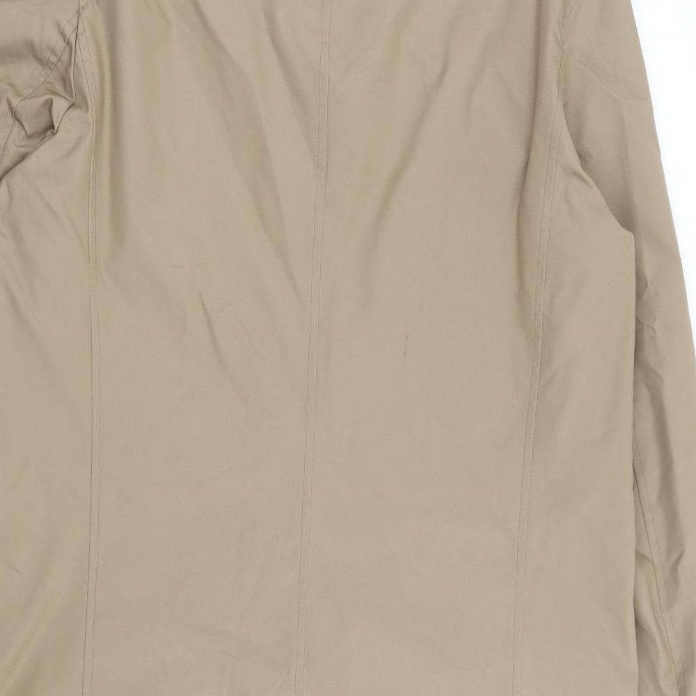 Guards London Mens Beige Overcoat Coat Size 40 Button