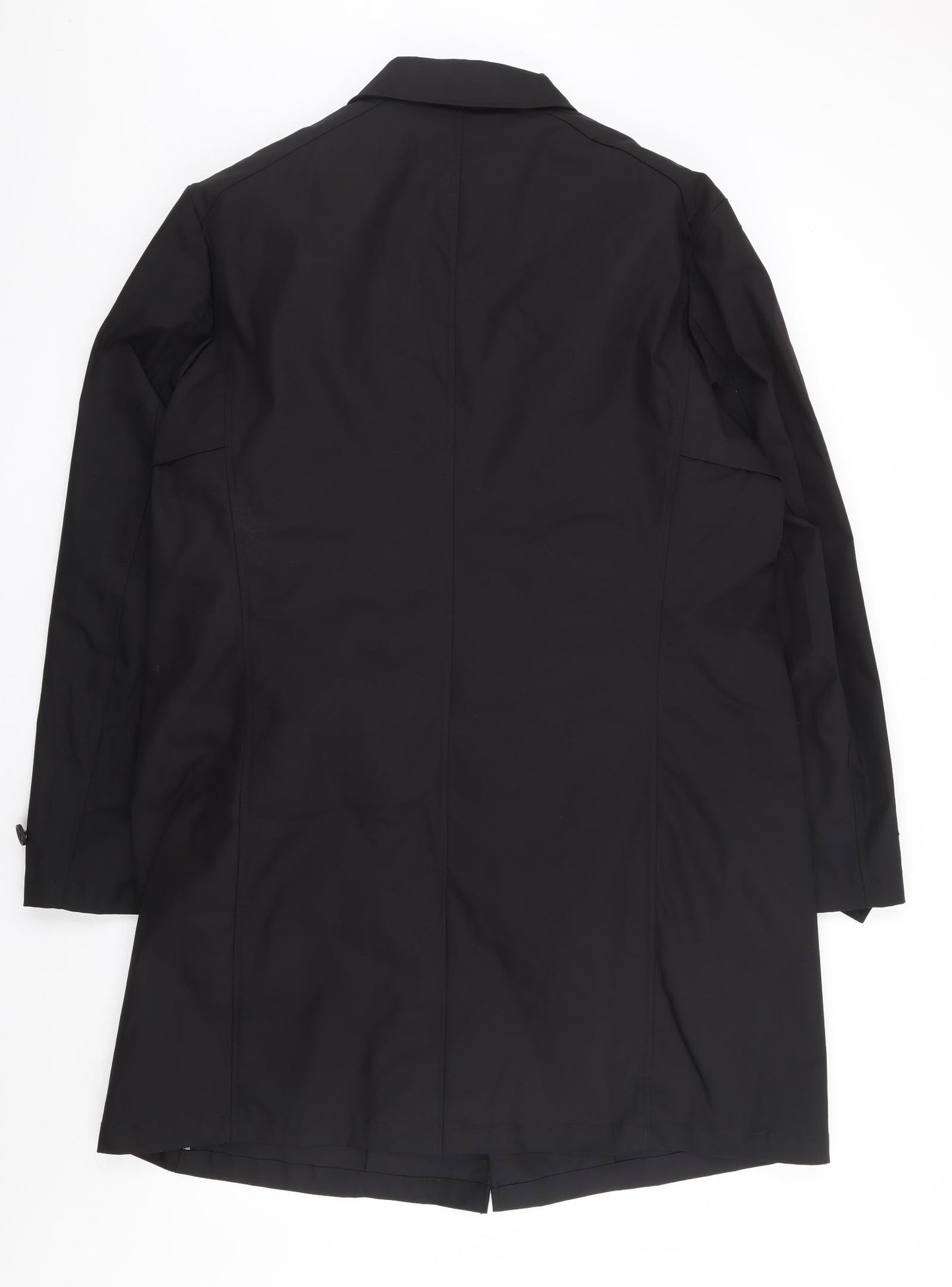 Guards London Mens Black Overcoat Coat Size 48 Button