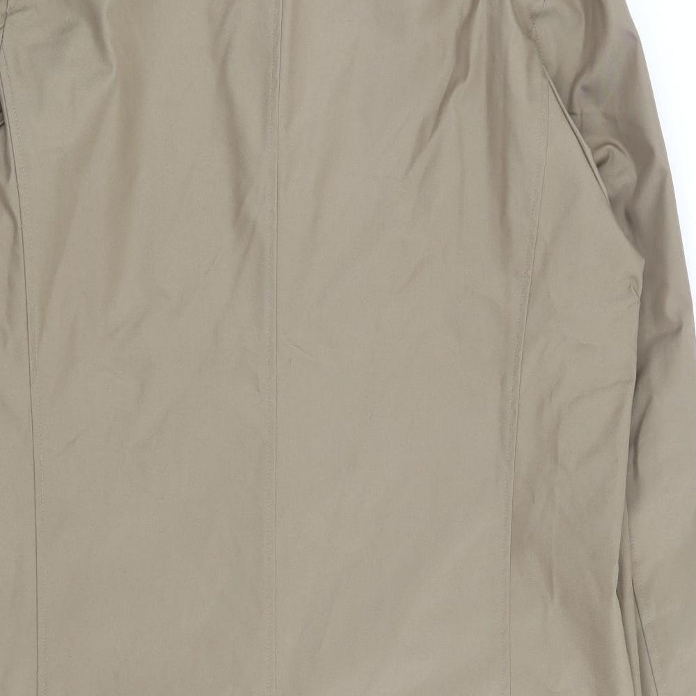 Guards London Mens Beige Overcoat Coat Size 40 Button