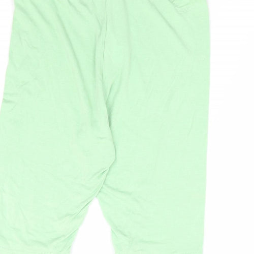 I SAW IT FIRST Womens Green Viscose Athletic Shorts Size 10 L11 in Regular - Cycling Short