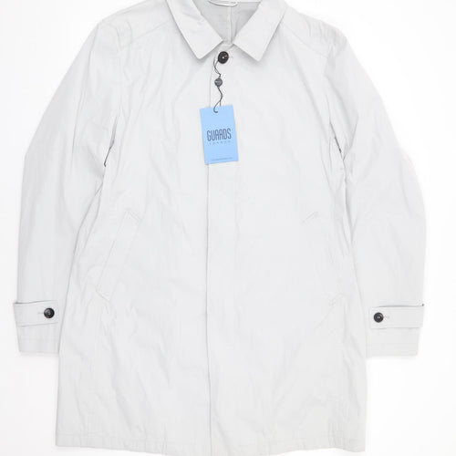 Guards London Mens Grey Overcoat Coat Size 42 Button