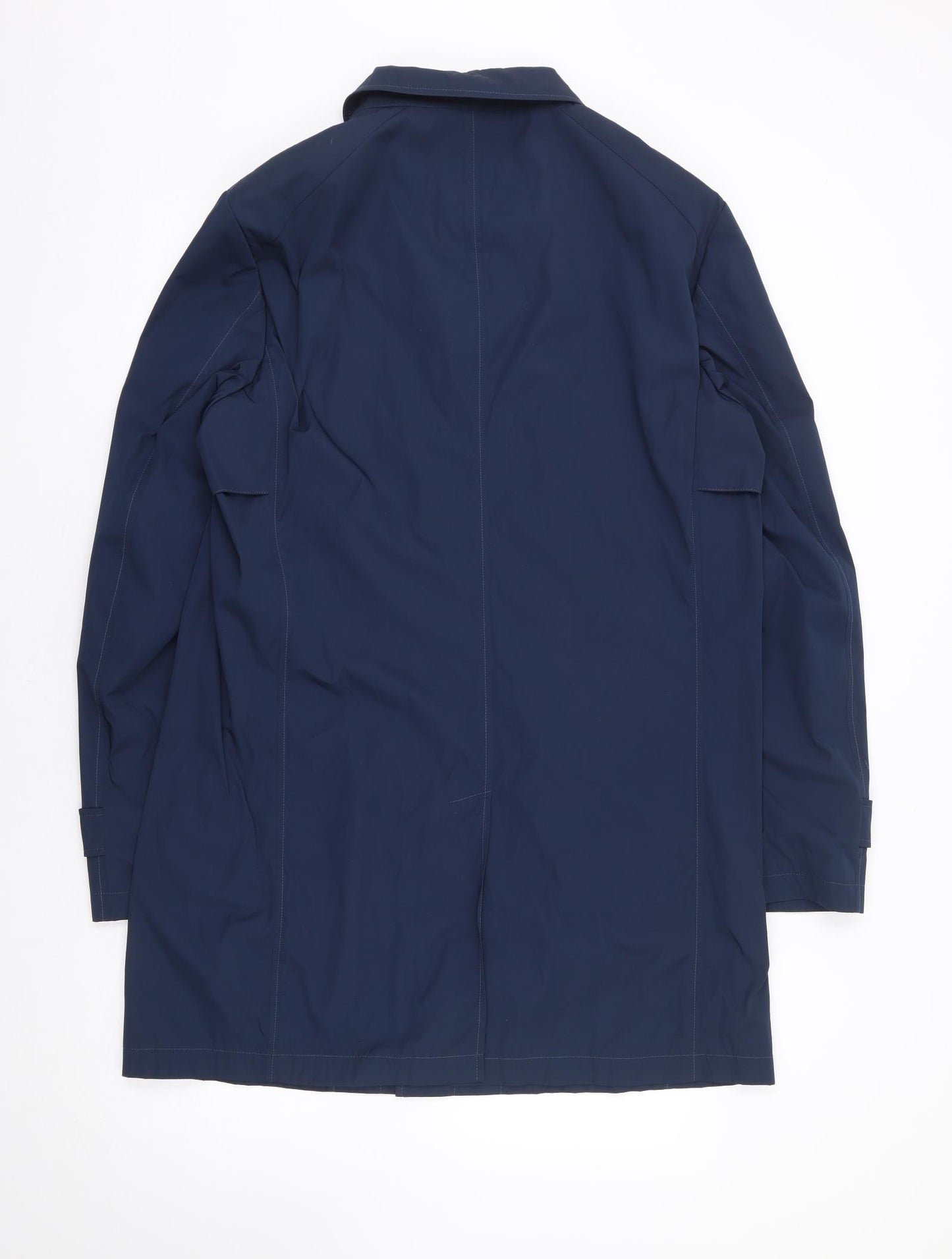 Guards London Mens Blue Overcoat Coat Size 38 Button