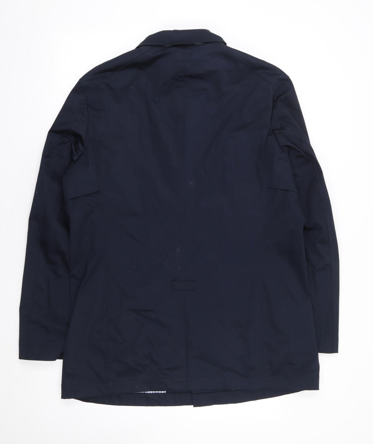 Guards London Mens Blue Overcoat Coat Size 38 Button