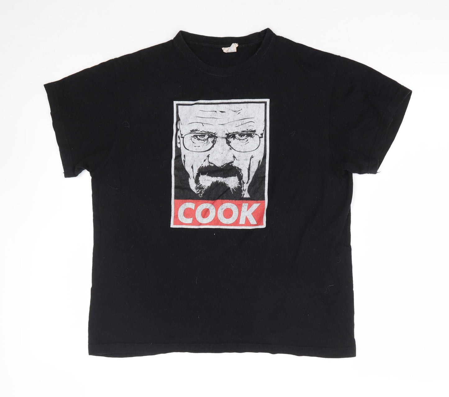 JHK Mens Black Polyester T-Shirt Size XS Crew Neck - Breaking Bad