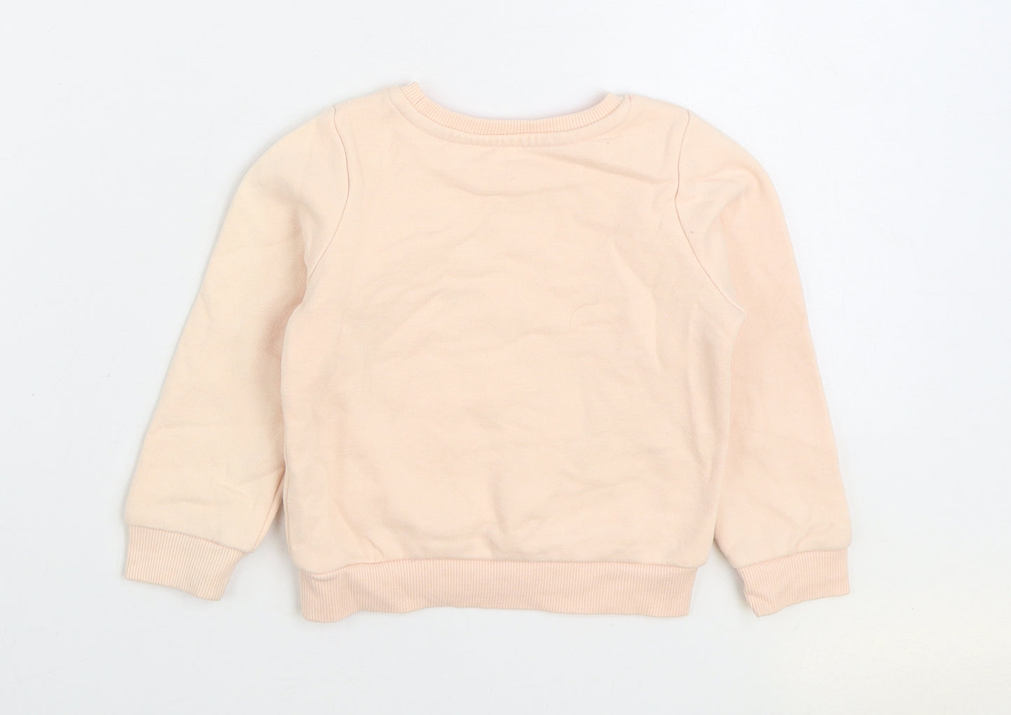 Nutmeg Girls Pink Cotton Pullover Sweatshirt Size 2-3 Years Pullover - Unicorn