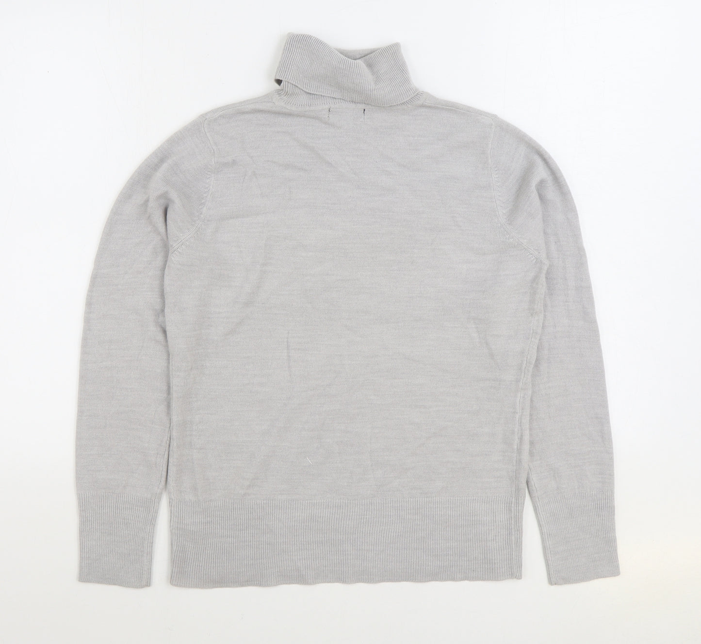 NEXT Womens Grey Roll Neck Acrylic Pullover Jumper Size 14