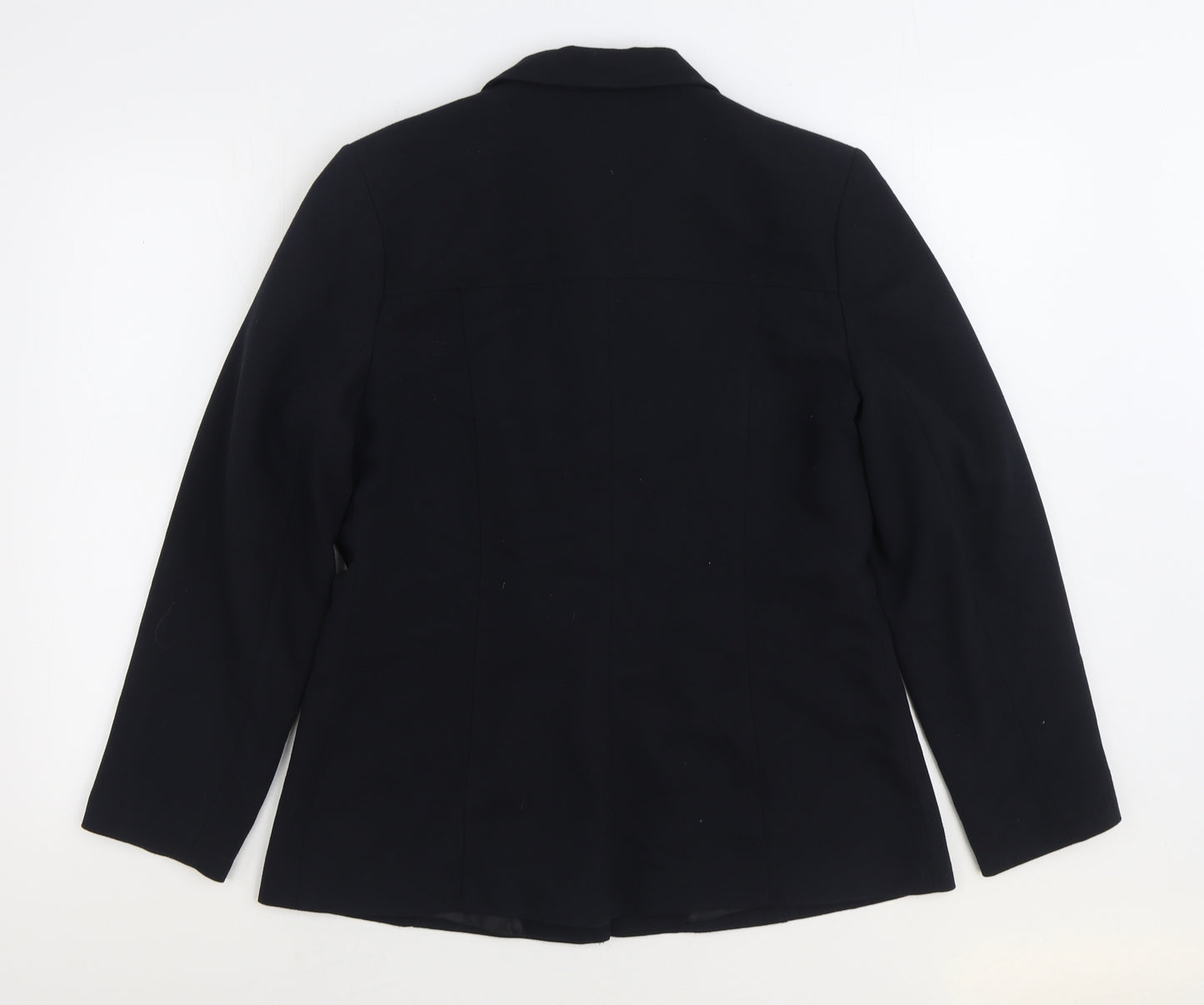 Bay Trading Company Womens Black Jacket Blazer Size 14 Button