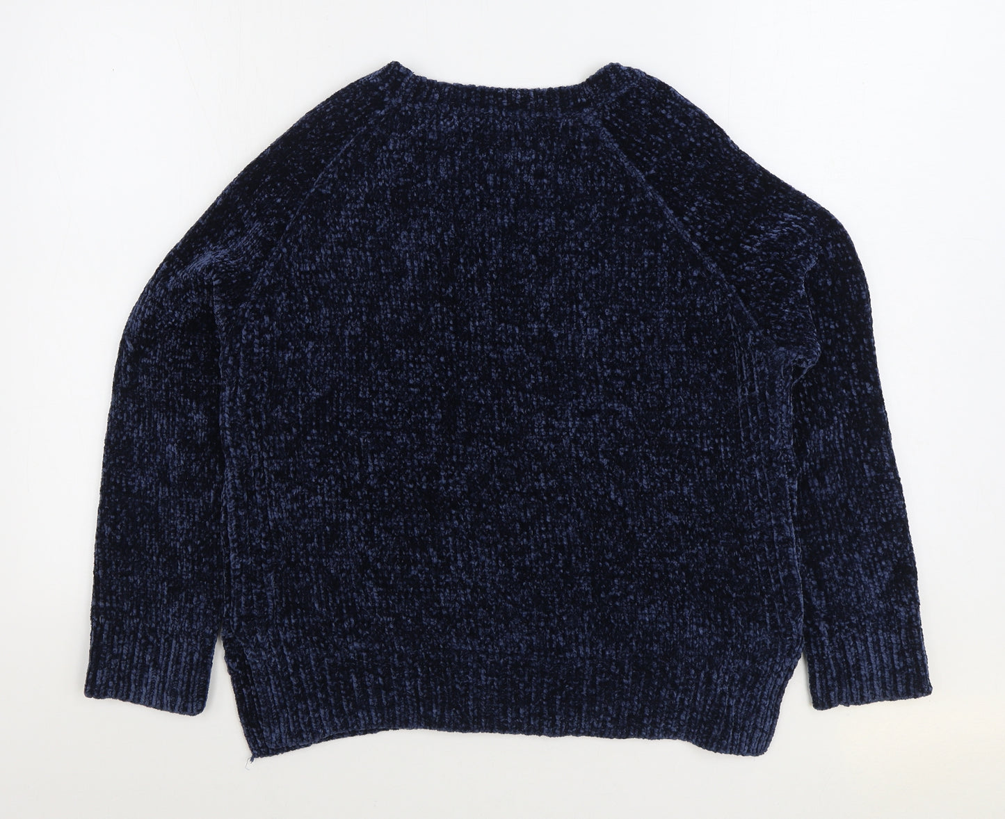 George Womens Purple Round Neck Polyester Pullover Jumper Size 12