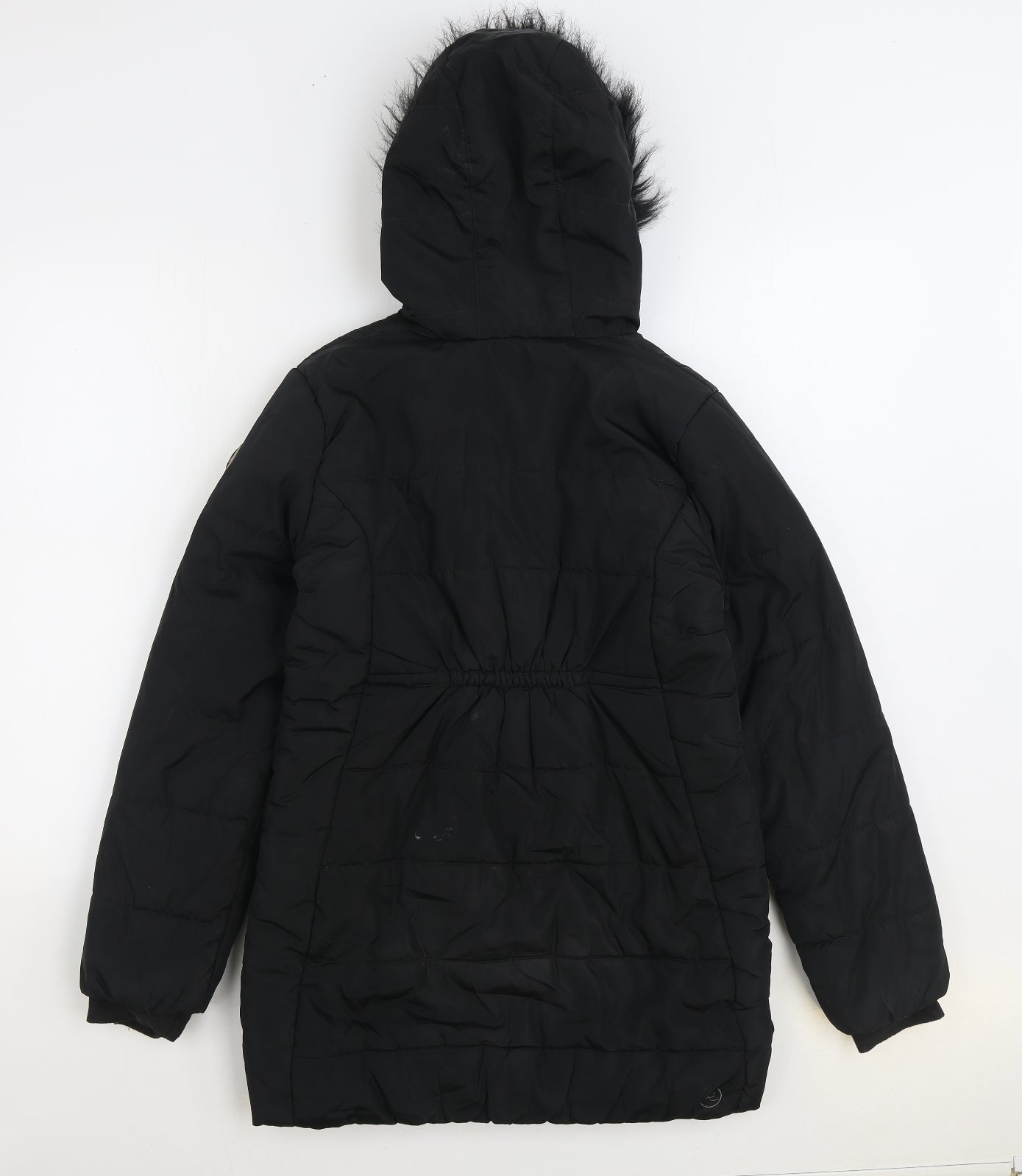Regatta Girls Black Parka Coat Size 13 Years Zip
