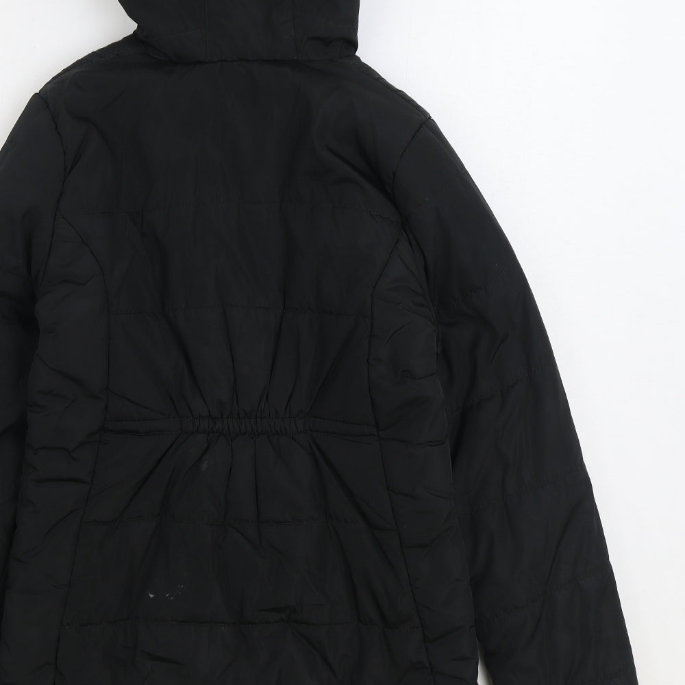 Regatta Girls Black Parka Coat Size 13 Years Zip