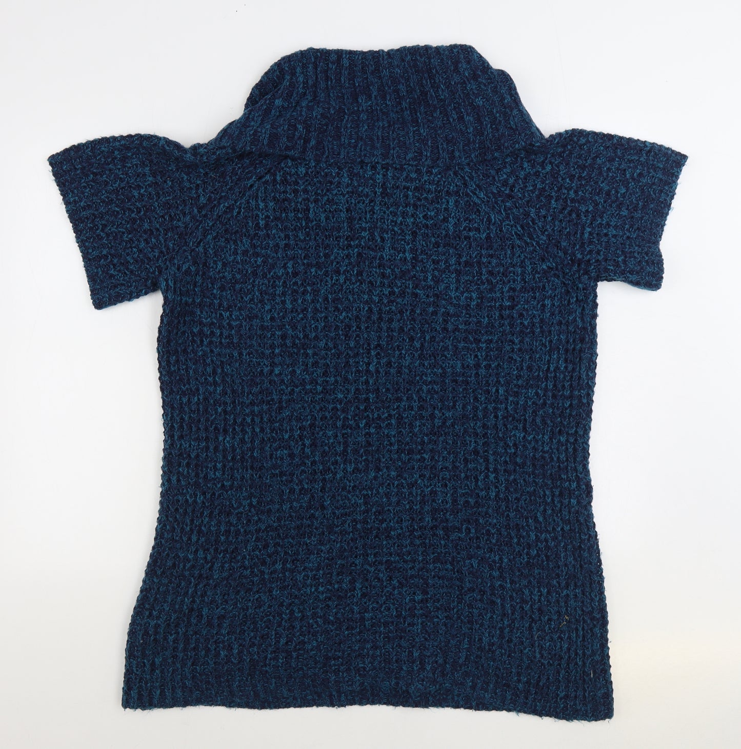 Matalan Womens Blue Roll Neck Acrylic Pullover Jumper Size 20