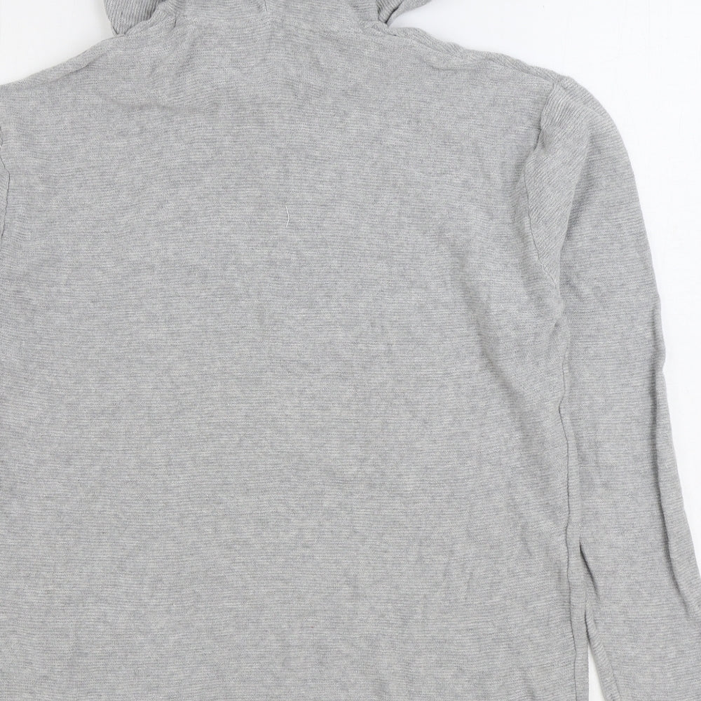 H&M Boys Grey 100% Cotton Pullover Hoodie Size 13-14 Years Pullover