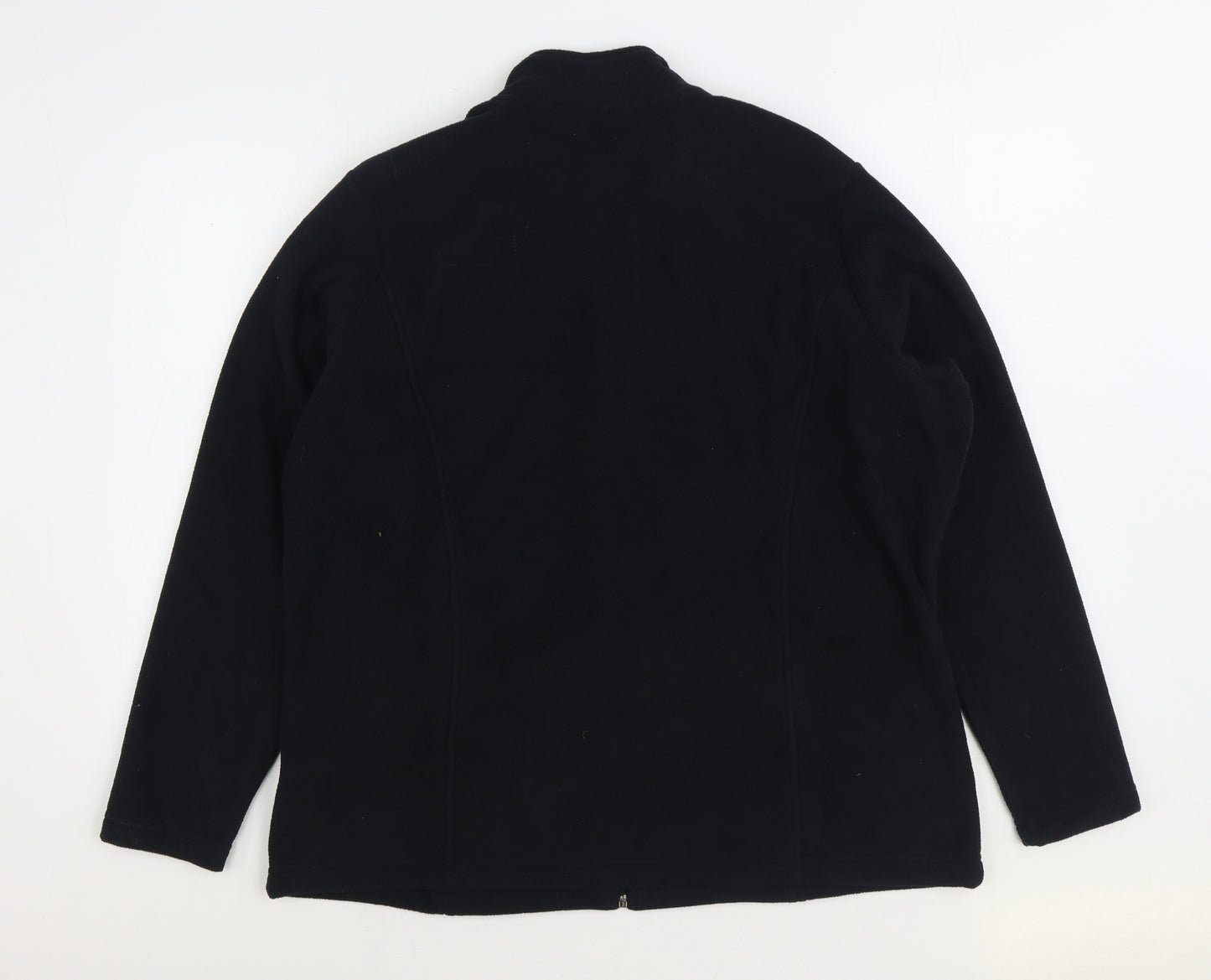 Marks and Spencer Womens Black Jacket Size 20 Zip