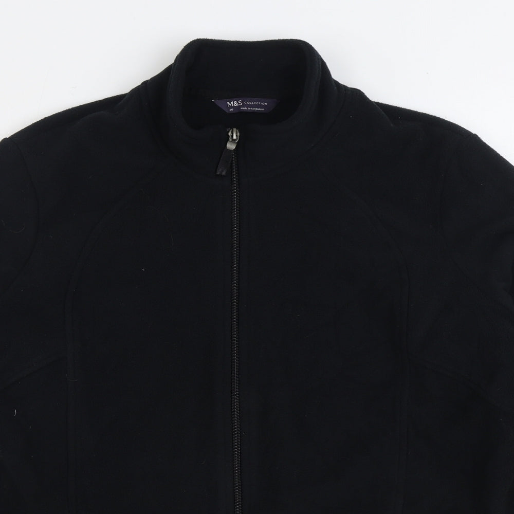 Marks and Spencer Womens Black Jacket Size 20 Zip
