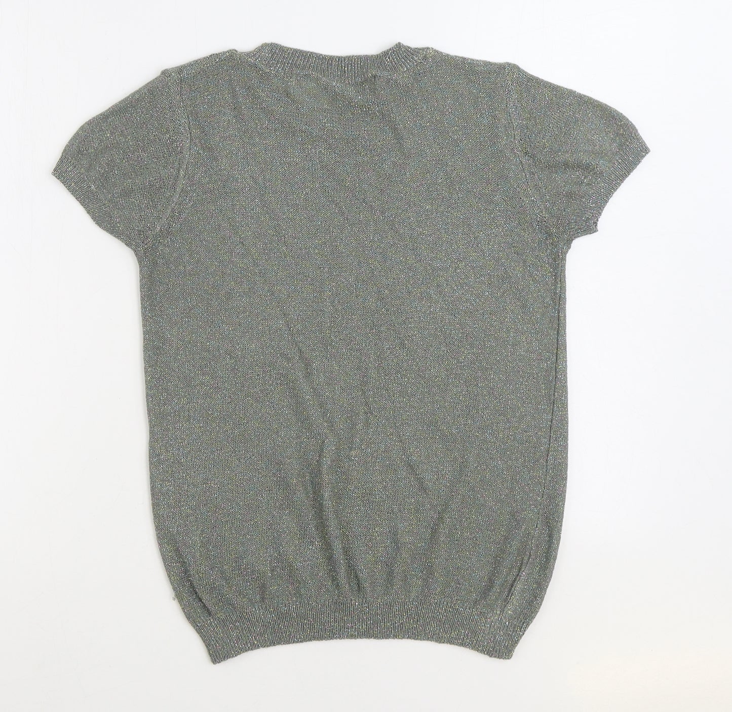 Zara Womens Multicoloured Round Neck Acrylic Pullover Jumper Size S - Sparkly