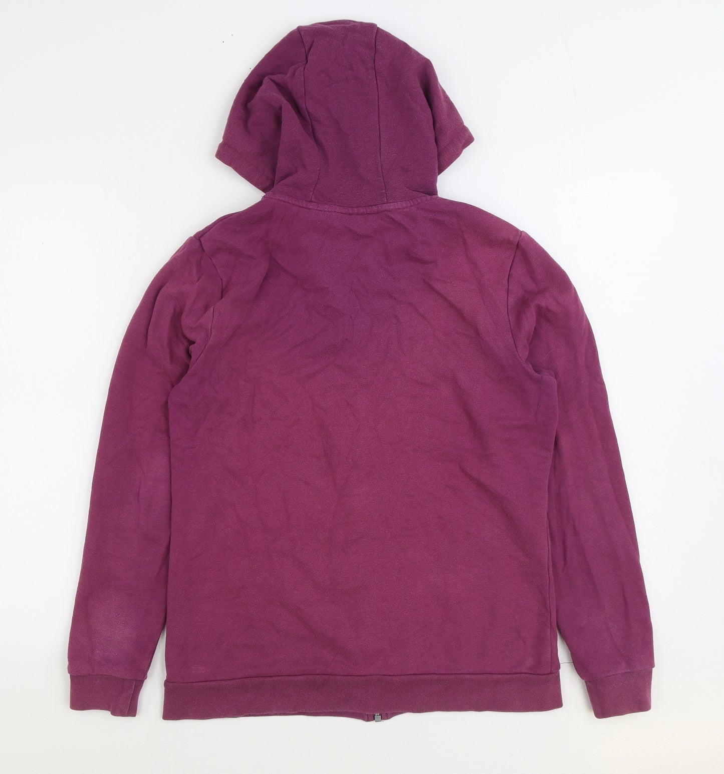 ESMARA Womens Purple Cotton Full Zip Hoodie Size S Zip