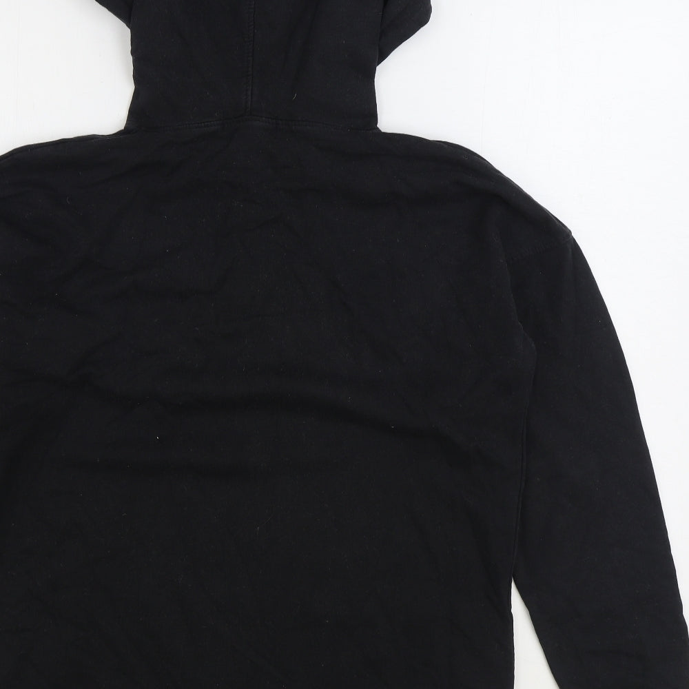 Missguided Womens Black Cotton Pullover Hoodie Size 8 Pullover