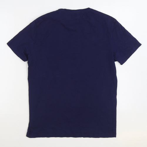 Polo by Ralph Lauren Mens Blue Cotton T-Shirt Size M Round Neck