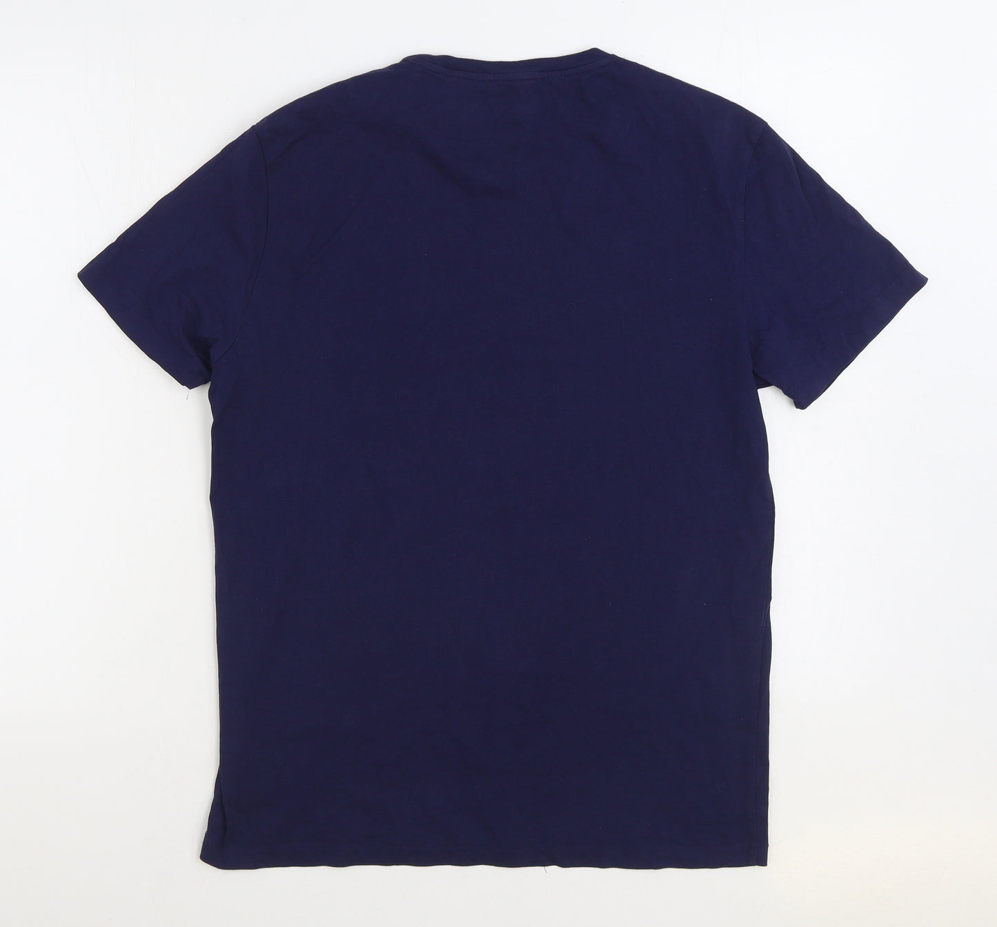 Polo by Ralph Lauren Mens Blue Cotton T-Shirt Size M Round Neck
